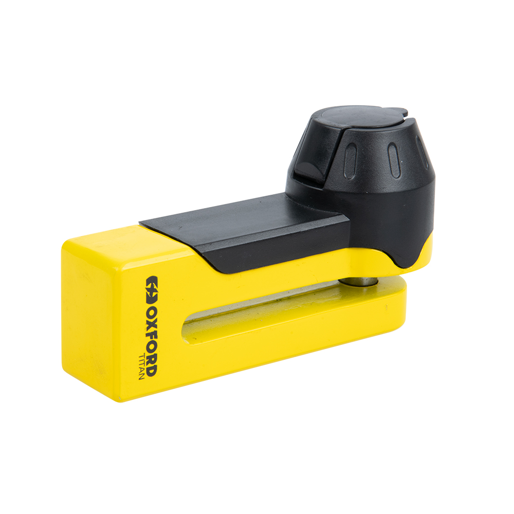 Oxford OXFORD TITAN 10MM DISC LOCK YELLOW
